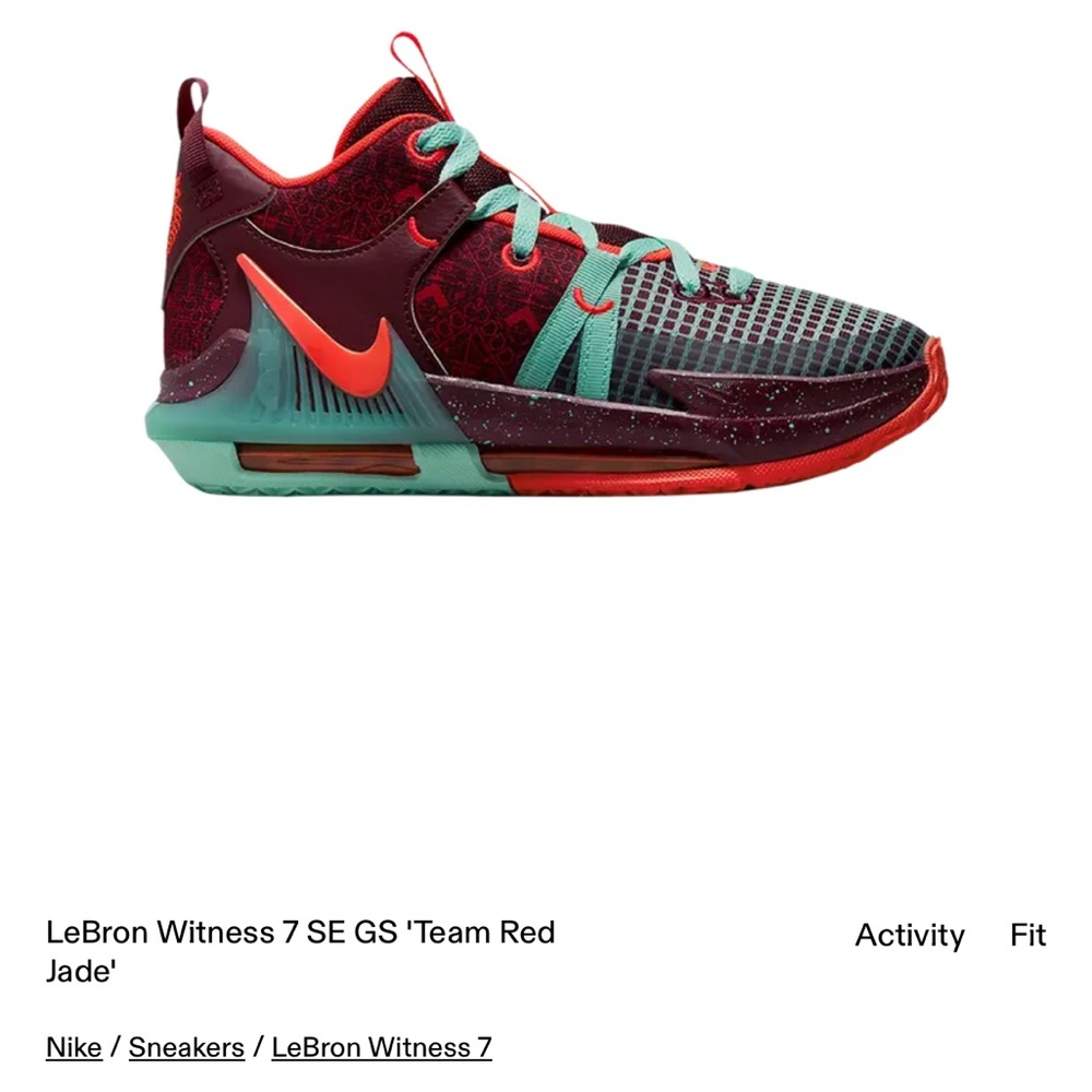 Nike Kids Sneakers - Red and Teal